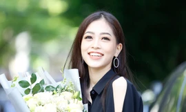 Á hậu Phương Nga xuất hiện giản dị sau cuộc thi Miss Grand International