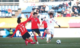 Các cầu thủ nữ Việt Nam có được những kinh nghiệm quý giá sau trận đấu với ĐT nữ Hàn Quốc ảnh: VF 