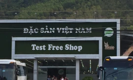 Trước khi dịch COVID - 19 bùng phát, mỗi ngày 7 cửa hàng xây trái phép ở xã Phước Đồng đón hàng nghìn khách Trung Quốc Ảnh: Lữ Hồ