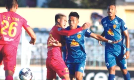 Trận hoà giữa Quảng Nam và Sài Gòn FC khiến cuộc đua ở LS V-League 2020 thêm kịch tính ảnh: ANH TÚ 