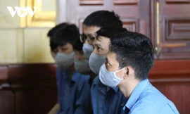 Các bị cáo tại phiên tòa 