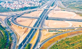 Nút giao vành đai 3 - cao tốc Hà Nội - Hải Phòng vừa được Sở GTVT phối hợp đưa vào thông xe, tổ chức giao thông, giảm ùn tắc