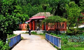 Biệt phủ xây dựng trái phép trên đất nông nghiệp ở tỉnh Kon Tum. Ảnh: PV