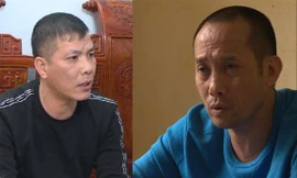 Hai đối tượng Tuấn và Tuyên bị tạm giữ hình sự. Ảnh: Công an Thanh Hóa cung cấp 