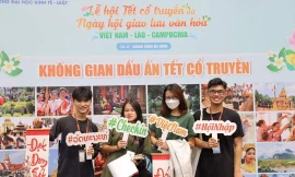 Sinh viên TP. HCM sôi nổi trong ‘Ngày hội giao lưu văn hoá Việt Nam - Lào - Campuchia 2023’