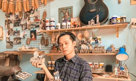 “Hô biến” gỗ vụn thành sản phẩm thủ công độc đáo