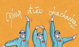 Ba chàng trai trẻ lan tỏa năng lượng tích cực đến mọi người bằng điệu nhảy độc đáo