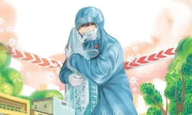 Bức tranh biểu tượng cho Sài Gòn chống dịch của chàng họa sĩ trẻ chuyên vẽ cho thiếu nhi