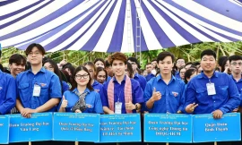 Đoàn viên, sinh viên TP. HCM hào hứng tham dự Hội trại truyền thống ‘Tự hào nòi giống Tiên Rồng’