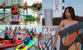 Bạn trẻ TP. HCM hào hứng với chèo thuyền SUP