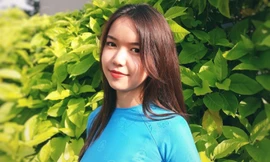 Hoa khôi trường ĐH Ngân hàng với niềm đam mê dân ca 