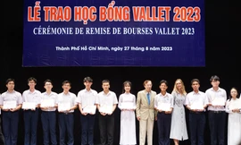 Sinh viên các tỉnh phía Nam được nhận Học bổng Vallet lên tới 28 triệu đồng/suất