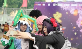 Sinh viên trường ĐH Hà Nội sôi nổi trải nghiệm 'Tuần lễ Văn hóa Nhật Bản'