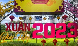 Những góc Tết ấn tượng tại Làng Đại học Thủ Đức