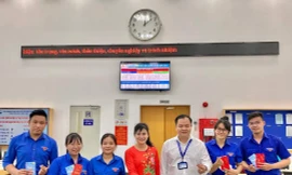 Thăm 'Sinh viên 5 tốt' thực tập, kiến tập tại Trung tâm Hành chính công tỉnh Bình Dương