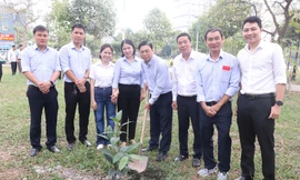 Ký túc xá ĐHQG TP. HCM hưởng ứng ‘Tết trồng cây’ Xuân Ất Tỵ 