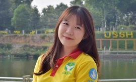 Nữ thủ lĩnh sinh viên Nhân văn sống hết mình với hoạt động tình nguyện