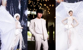 Nam sinh trường ĐH Văn Lang đưa ‘bánh tráng’ vào trang phục dự thi Miss Charm 2023 