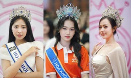 So nhan sắc giữa ba Hoa khôi tại ba trường đại học diễn ra Ngày hội tuyển sinh ‘Hoa hậu Việt Nam' 2024 tại TP. HCM