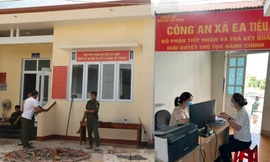Hai trụ sở xã bị tấn công được sửa chữa, phục vụ dân trở lại