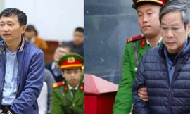Trịnh Xuân Thanh và Nguyễn Bắc Son tại tòa