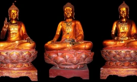 Bảo vật quốc gia bộ tượng Tam thế Phật được thờ tại chùa Côn Sơn (Hải Dương). Hàng nghìn di vật có giá trị đang được lưu giữ tại các chùa, di tích hằng ngày phải đối mặt nguy cơ bị hỏa hoạn, trộm cắp