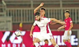 LS V-League 2021 đang sôi động thì phải tạm dừng dài hạn vì dịch COVID-19. Ảnh: Anh Tú