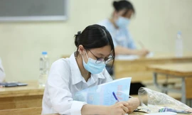 Thí sinh dự thi tốt nghiệp THPT 2021. Ảnh: Nghiêm Huê