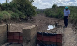 Suối Đắk Sôr cạn kiệt nước