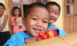 Học sinh ở bản Búng
