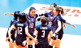 Tuyển bóng chuyền nữ Thái Lan đang xếp hạng 15 thế giới 