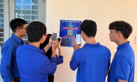 Mô hình “Thư viện số” của Đoàn phường An Bình (thị xã Buôn Hồ, tỉnh Đắk Lắk). Ảnh: N.T