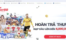 Website Trung tâm VHTT-TDTT huyện Hướng Hóa, tỉnh Quảng Trị bị tấn công để quảng cáo đánh bạc, cá độ trực tuyến (Ảnh chụp màn hình tối 18/1/2024)