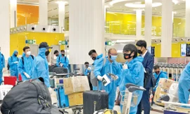 Đội tuyển Việt Nam đã có mặt tại UAE để chuẩn bị cho Vòng loại thứ 2 World Cup 2022. Ảnh: Hữu Phạm