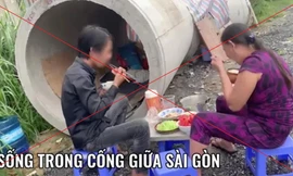 Thông tin và hình ảnh sai sự thật về đôi vợ chống “sống trong cống giữa Sài Gòn” được chia sẻ rầm rộ trên mạng xã hội