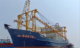 Tàu 67 của ngư dân Quảng Nam nằm bờ