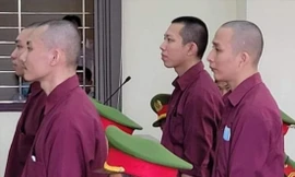 Các bị cáo trong vụ “Tịnh thất Bồng Lai”. Ảnh: PV