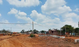 Một công trình đường giao thông đang thi công. Ảnh minh họa