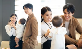 Gia đình ba người của nữ chính “Alice In Borderland” lần đầu ra mắt công chúng