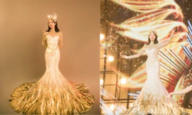 Hình ảnh “Nữ thần Kim Ưng” Tống Thiến do studio đăng tải khác một trời một vực ảnh thực tế