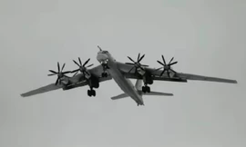 Máy bay ném bom Tu-95MS của Nga xuất kích