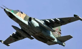 Cường kích chống tăng Su-25 của Nga rơi khi đang huấn luyện