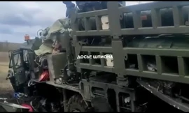 Tổ hợp phòng không S-350 tối tân của Nga đi lạc vào bãi mìn