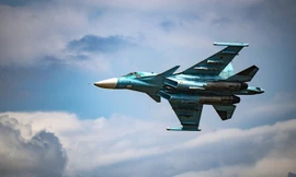 Cường kích-ném bom Su-34 rơi ở Nga