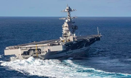 Uy lực siêu tàu sân bay Gerald R. Ford lần đầu được Mỹ đưa vào thực thi nhiệm vụ