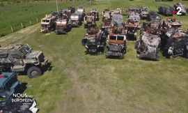 Rò rỉ hình ảnh 'nghĩa địa' xe bọc thép Mỹ ở Ukraine