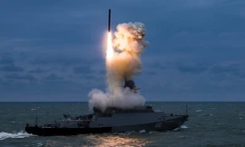 Hải quân Nga khai hoả tên lửa hành trình Kalibr từ Biển Azov