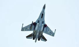 Máy bay chiến đấu Su-35S của Nga tuần tra trên Biển Đen