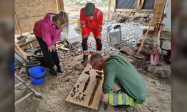 Khai quật vũ khí của chiến binh cổ đại trong sân nhà ở Na Uy 