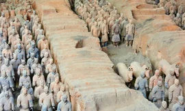 Phát hiện dấu tích cỗ xe cừu 2.000 năm tuổi gần 'đội quân đất nung' của hoàng đế Tần Thủy Hoàng 